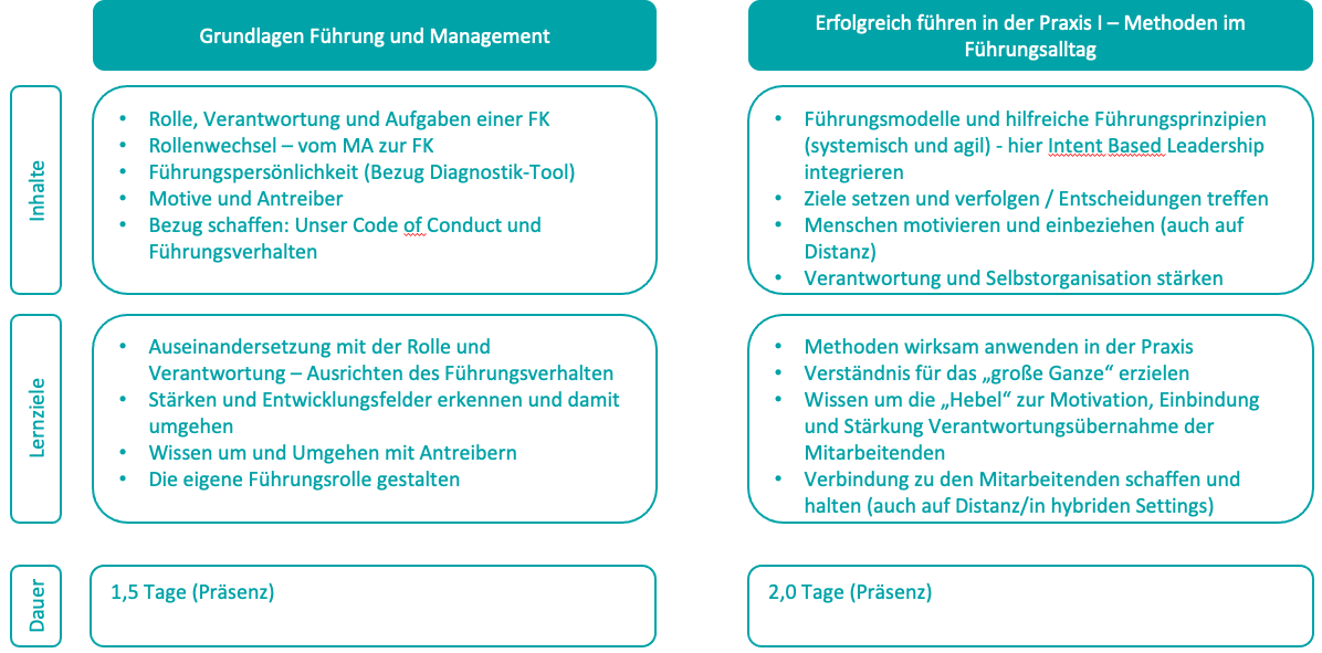 Training Fuehrungskraefteentwicklung: Curriculum1