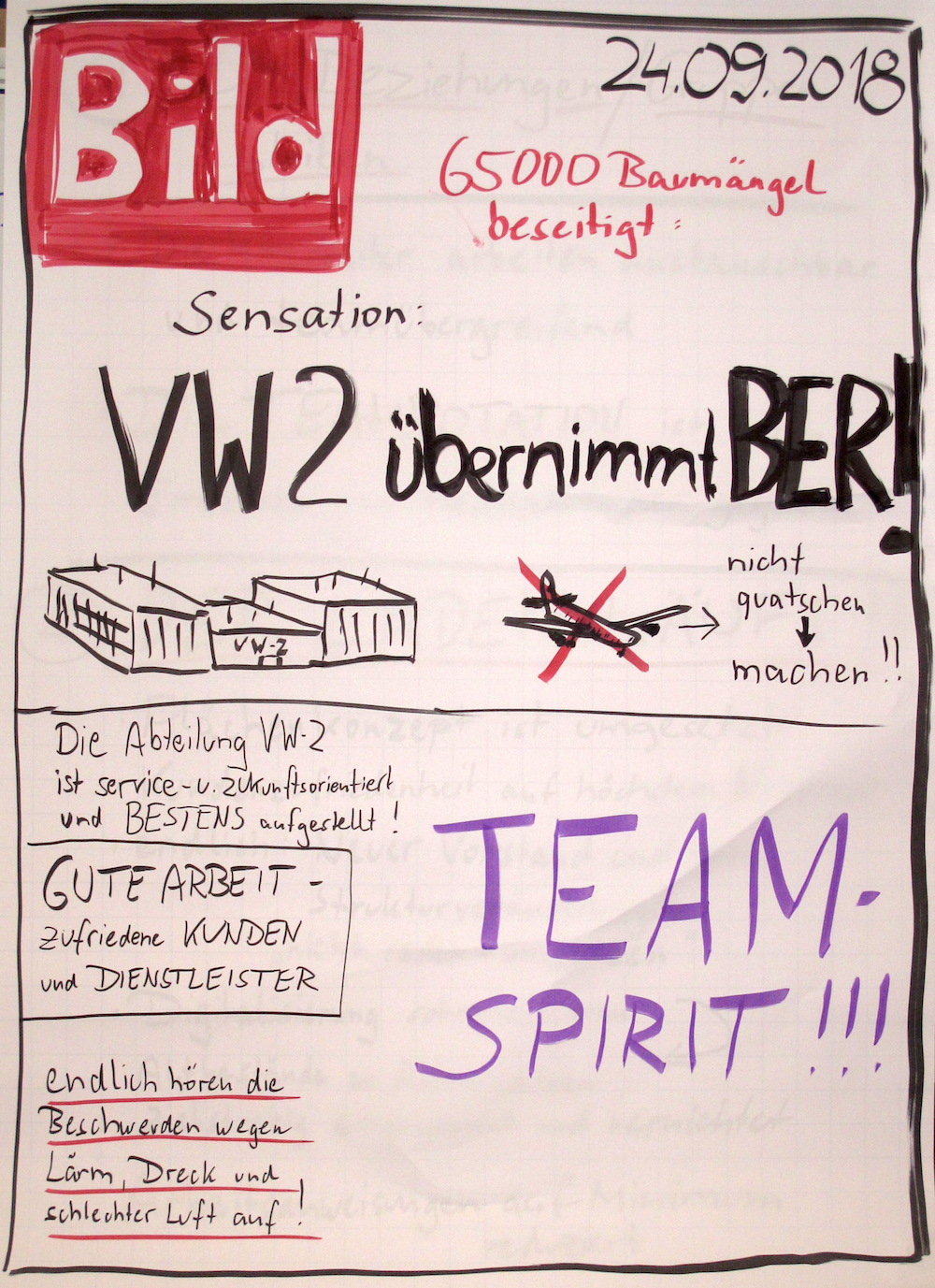 Diese Gruppe hat eine eigene Titelseite entworfen...