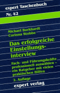 Das erfolgreiche Einstellungsinterview von Burkhardt, Michael; Stobbe, Corinna