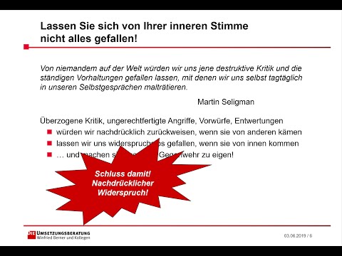 Ermutigende Führung  - Teil 4 Selbstermutigung und das innere Selbstgespräch