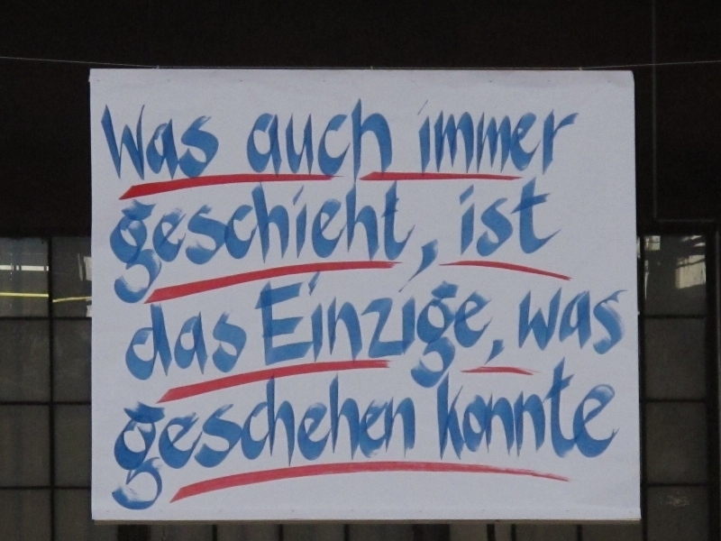 Was auch immer geschieht… ein zentrales Open Space Motto