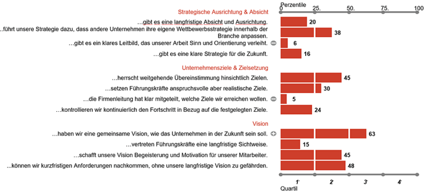 Ergebnisse der Unternehmenskultur Analyse